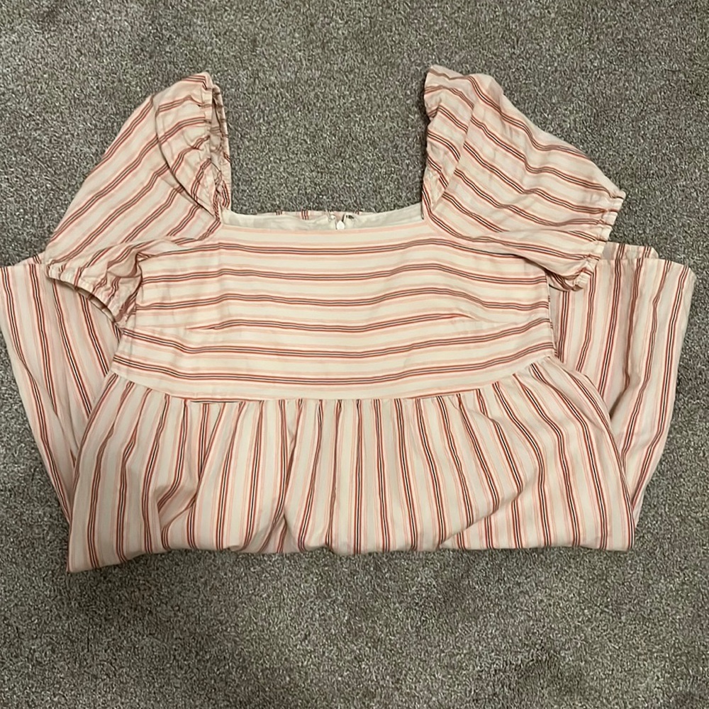 Loft Striped Babydoll dress